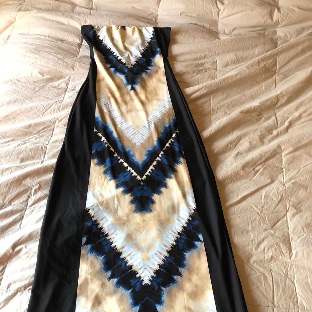 Venus Long Maxi Dress XS, Blue Multicolor